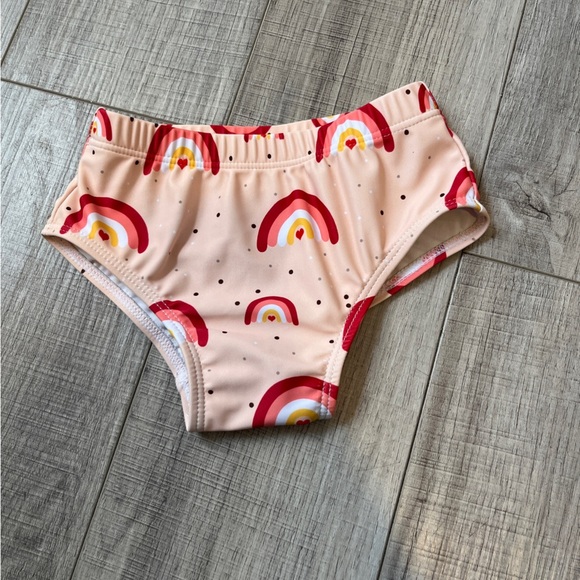 Younger Tree Toddler Baby Girls 2PCS Swimsuit - Summer Sleeveless Rainbow 6-12M - Picture 7 of 10